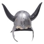 horned medieval helmet